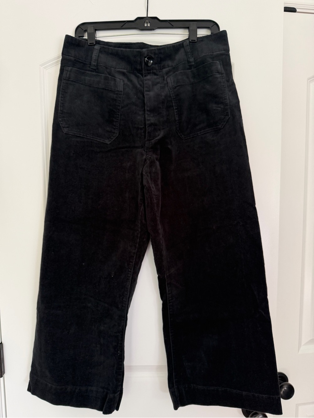 Organic Stretch Corduroy Cropped Wide Leg Pants